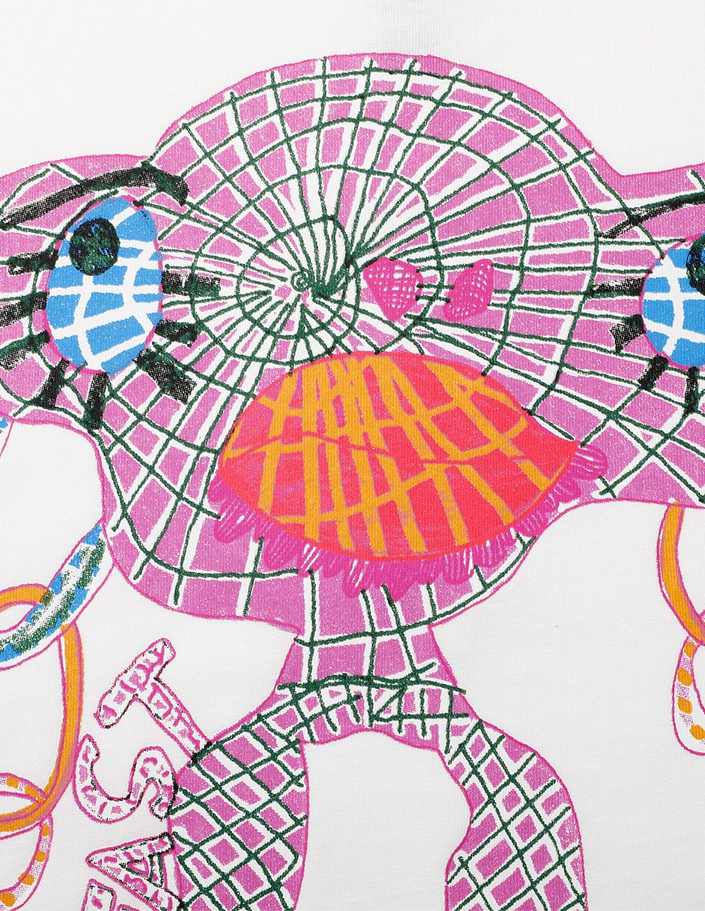 Unisex street style electric eye beast series T-shirt