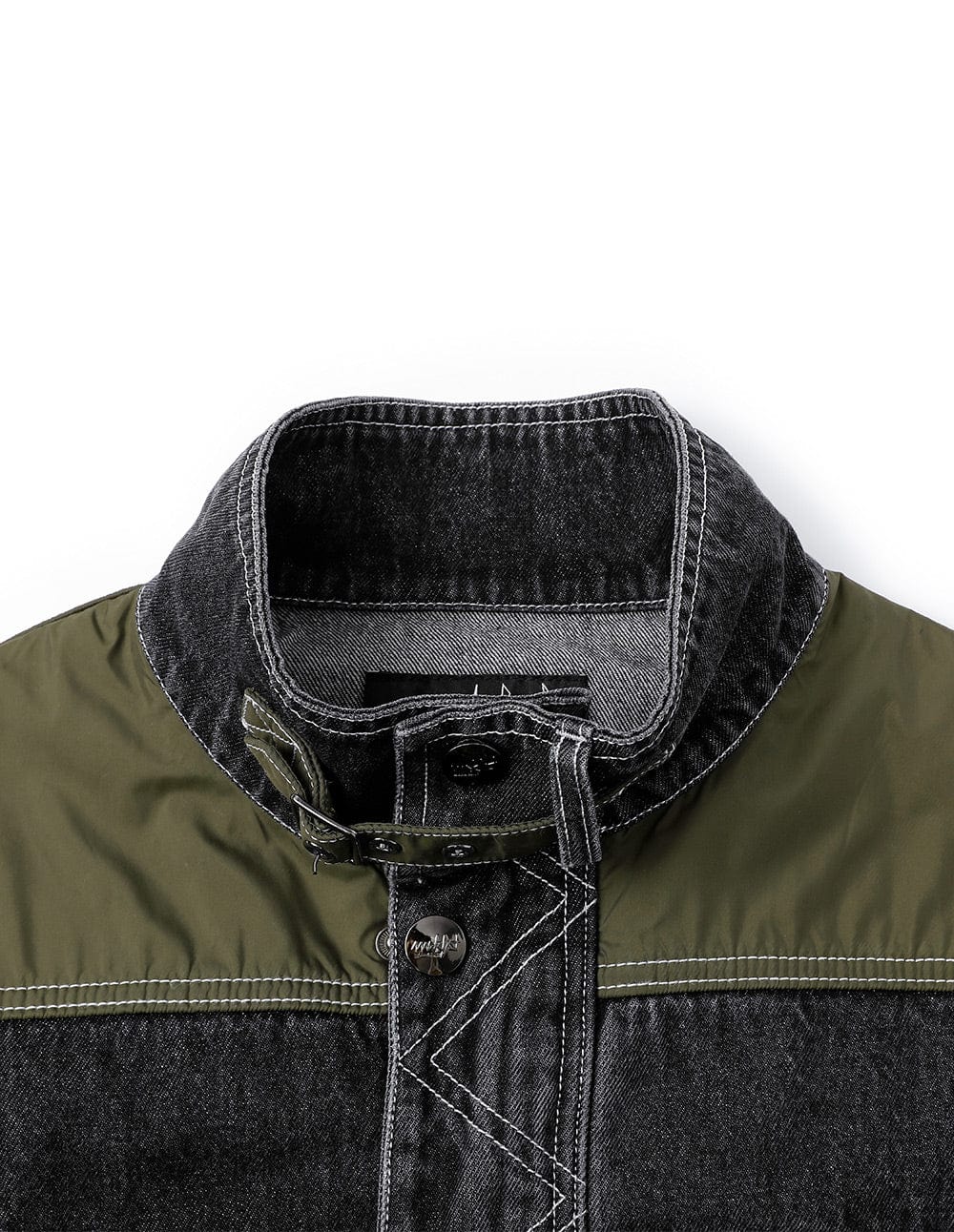 Unisex Patchwork Washed Denim Jacket